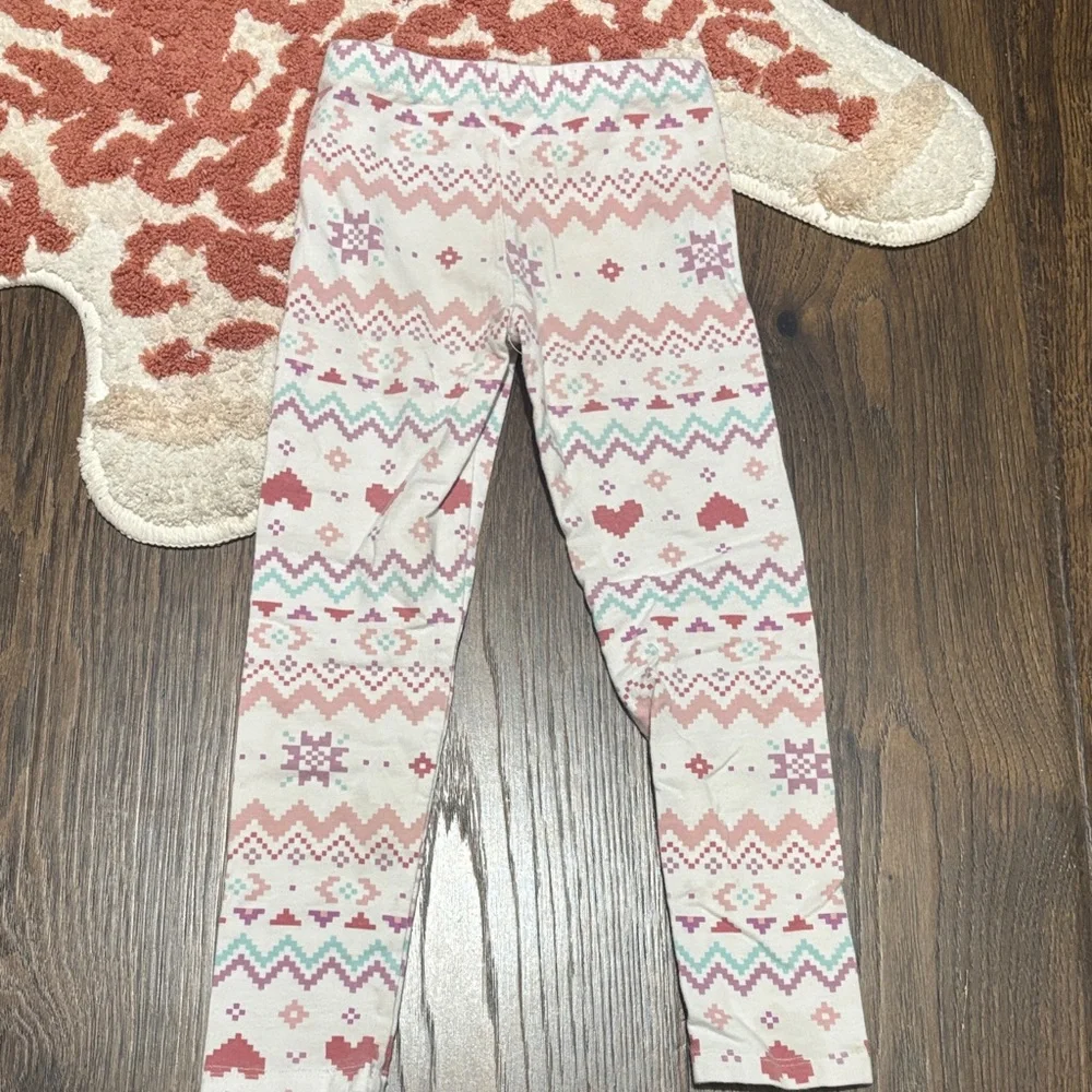 The Children's Place Pink and Green Patterned Leggings